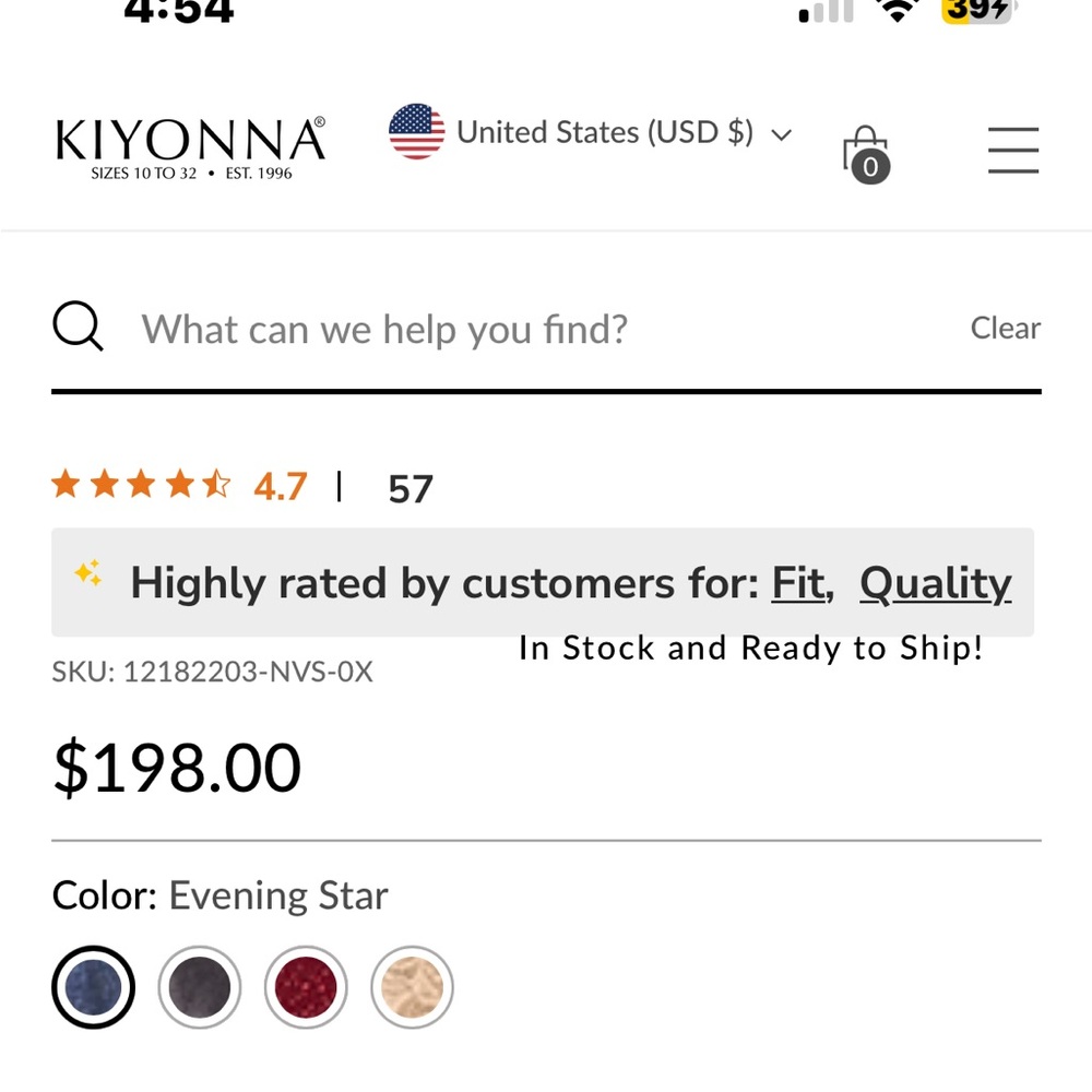 Kiyonna “Romanced by Moonlight” Gown - Picture 3 of 3